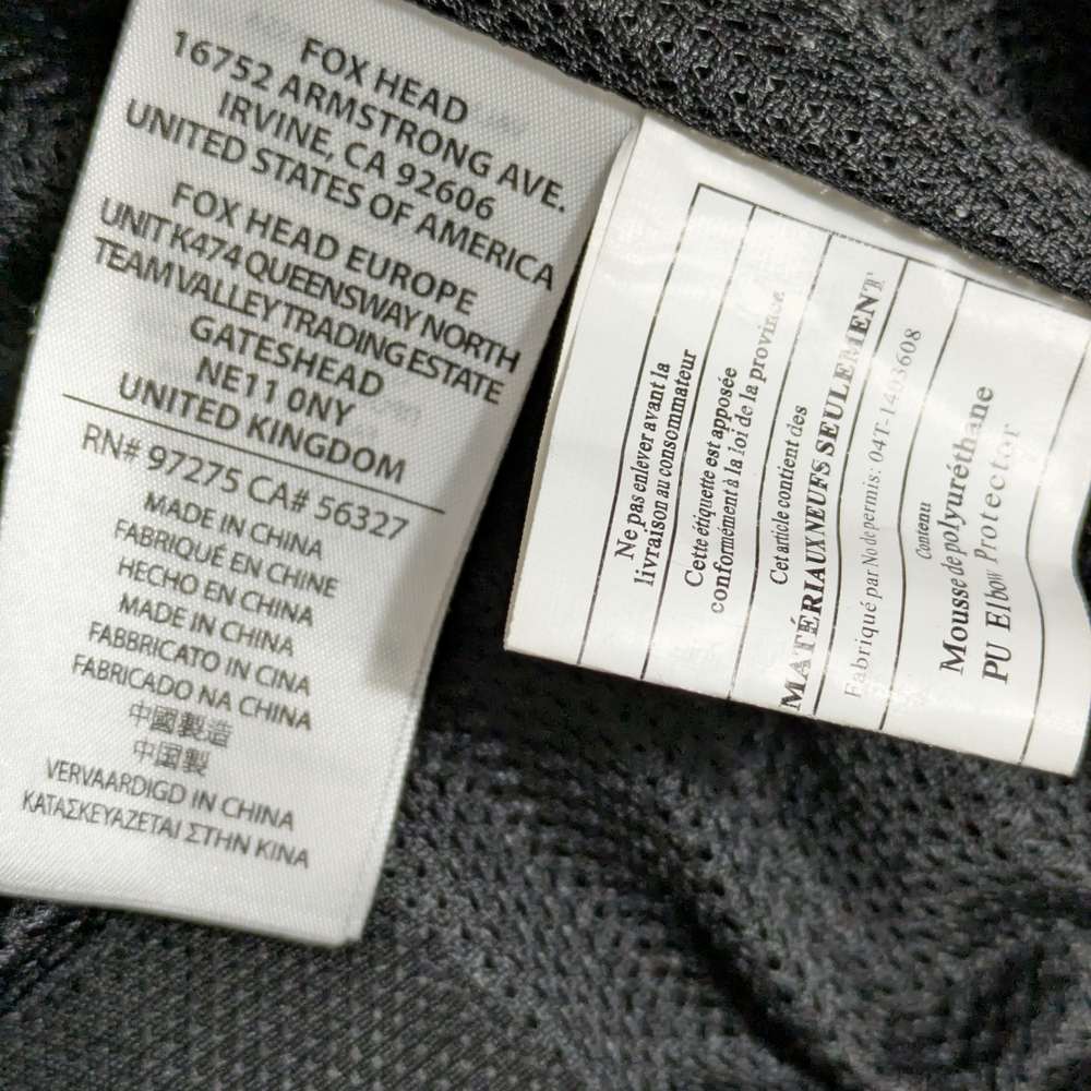 Fox Moto Jacket Removable Armor, Sleeves, Collar Medium - Picture 6 of 9
